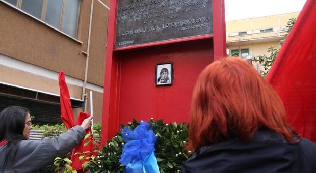 Una cerimonia a Montesacro in ricordo della morte di Valerio Verbano, ucciso con un colpo di pistola il 22 febbraio del 1980