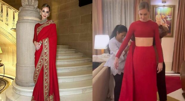 Chiara Ferragni indossa il Sari per celebrare la storia e la cultura indiana