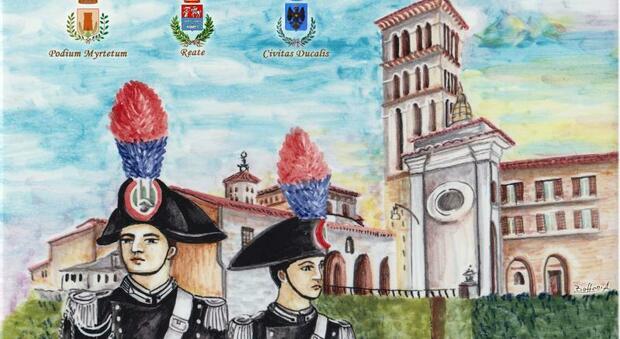 Il Comando provinciale carabinieri di Rieti realizza una “mattonella” come logo ufficiale