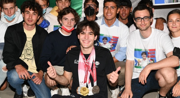 Il ritorno di Antonio Fantin a Bibione con cinque medaglie olimpiche