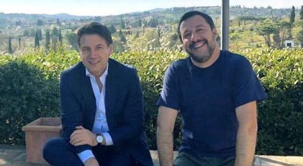 Il premier Giuseppe Conte e il vicepremier Matteo Salvini
