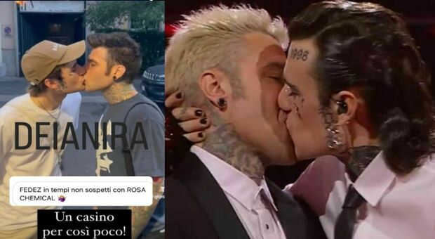 Fedez e il bacio a Rosa Chemical, spunta una foto del passato tra i due prima di Sanremo