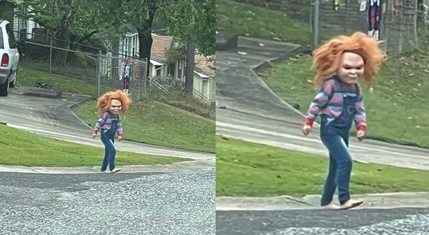 Bambino mascherato da Chucky terrorizza un quartiere (e il video fa il giro del web)