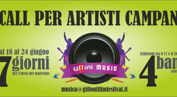 «Chiamata alle arti» per i musicisti campani: iscrizioni aperte, ribalta a Giffoni per i vincitori
