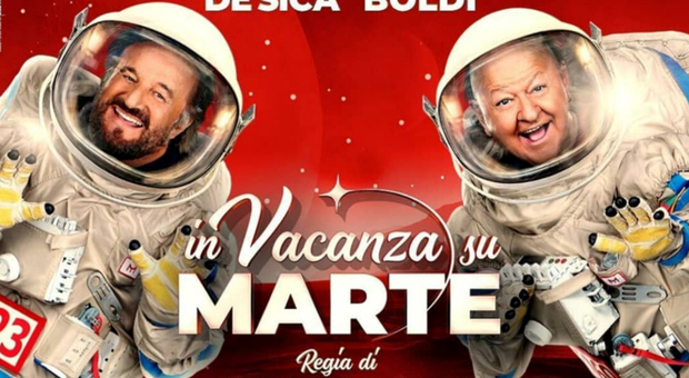Stasera in tv, giovedì 22 dicembre “In vacanza su marte” su Canale 5: il Cinepanettone di Neri Parenti con De Sica e Boldi