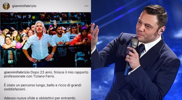 Tiziano Ferro, addio allo storico manager Fabrizio Giannini: «Ti auguro tutta la luce che ti meriti, e che io non ho più»