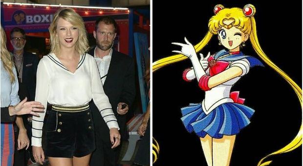 Taylor Swift prova il look da marinaretta sexy ma il risultato è Sailor Moon