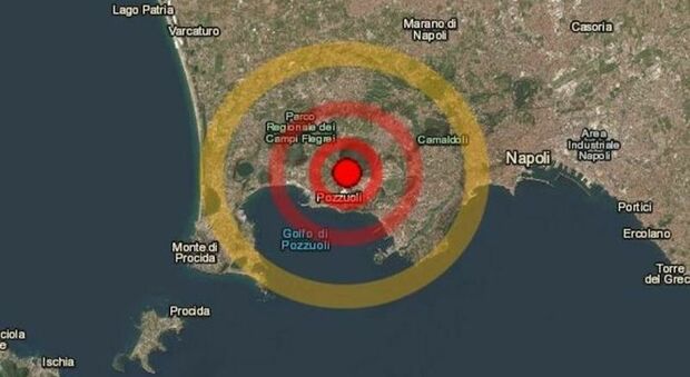 Terremoto, scossa nei Campi Flegrei, Napoli, in piena notte: magnitudo 3.4