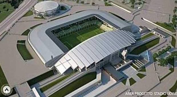 NUOVO FRIULI - Il rendering del nuovo stadio di Udine