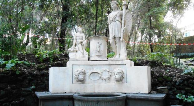Napoli, la fontana di Villa Lucia e l'alcova di Maria Amalia tornano a risplendere