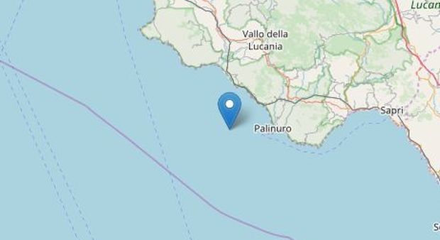 Terremoto alle 13.36 al largo di Palinuro, allarme sulla costa cilentana