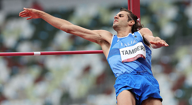 Gianmarco Tamberi in azione