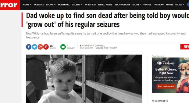 Bimbo di 2 anni muore nel sonno, i genitori denunciano: "Nessuno ha voluto curare la sua epilessia"