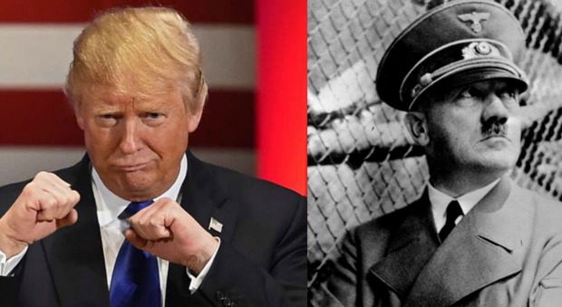 Donald Trump e Adolf Hitler (Ansa)
