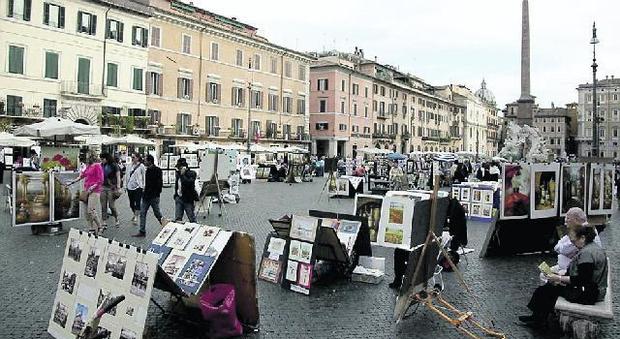Roma, la rivolta dei pittori di Piazza Navona: «Troppi stranieri nel bando»