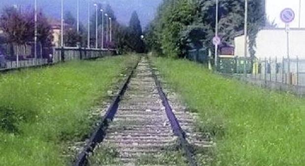 La ex ferrovia Casarsa-Pinzano nel tratto che passa per Spilimbergo