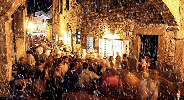 Viterbo, il villaggio di Babbo Natale nel quartiere medievale di San Pellegrino