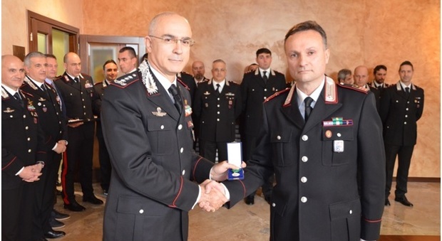 Carabinieri, cerimonia di consegna della medaglia mauriziana ai più meritevoli