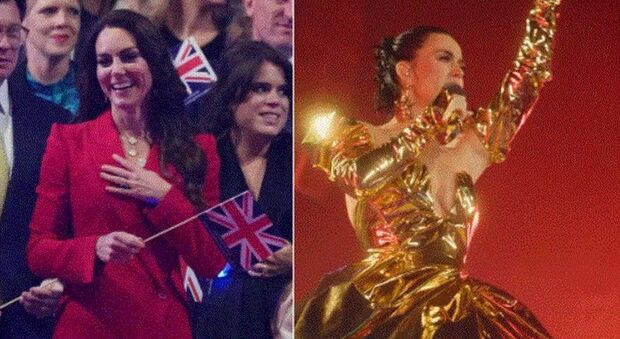Re Carlo concerto Windsor, look pagelle: Kate con l'abito riciclato (10), Katy Perry regina dello spazio (5), il ritorno di Sarah Ferguson (9)