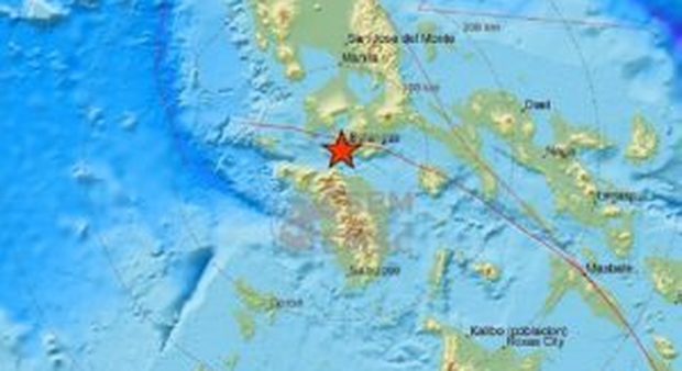 Terremoto Filippine: scossa di magnitudo 5,9. Epicentro a 70 chilometri da Manila