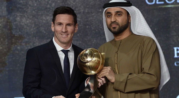Messi, aspettando il Pallone d'Oro vince il Globe Soccer Awards