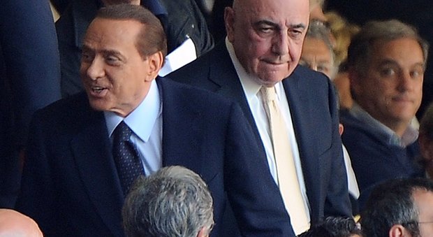 Silvio Berlusconi con Adriano Galliani