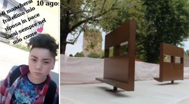 Matteo Pedrazzoli, morto a 14 anni schiacciato da una panchina. Il dolore degli amici: «Ci guardi piangere da lassù»