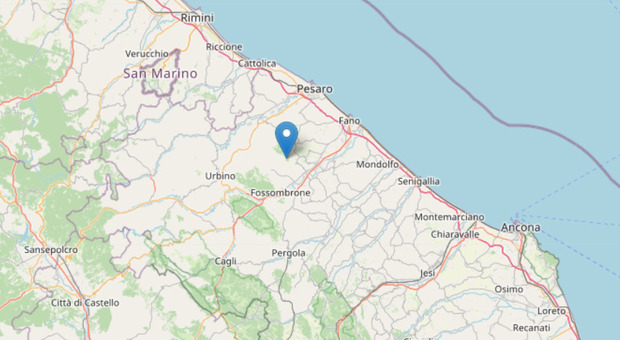 Paura nelle Marche, terremoto a Pesaro Urbino: scossa di magnitudo 4.3 avvertita anche in Umbria e a Bologna