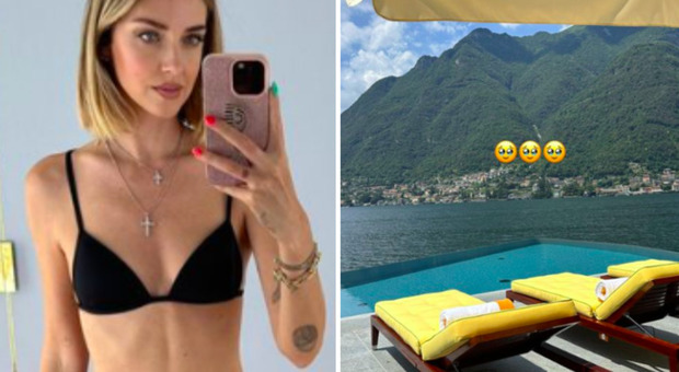 Chiara Ferragni si rilassa nella sua nuova villa sul Lago di Como: «Oggi prenderò il sole quì»