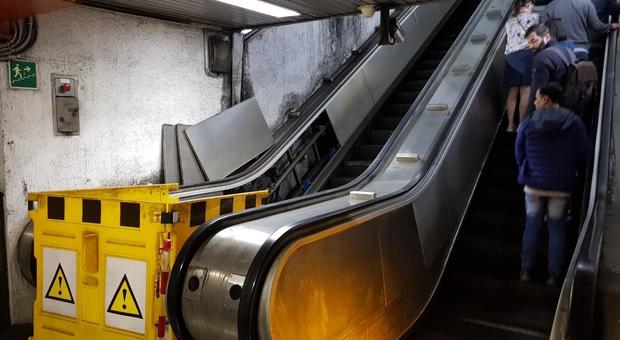 Riaperta la stazione Barberini della Metro A: scale mobili a mezzo servizio