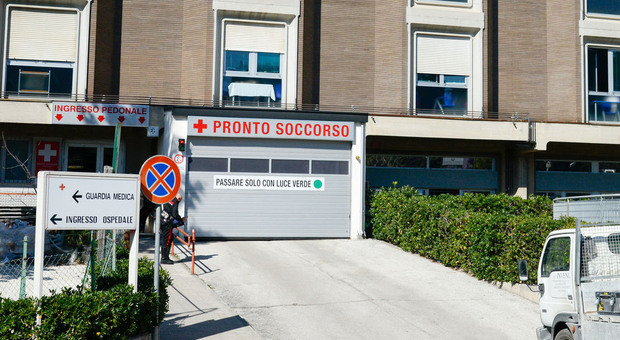 Il pronto soccorso dell'ospedale di Macerata