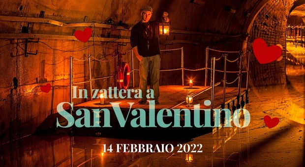 San Valentino a Napoli, un tour notturno in zattera nella Galleria Borbonica