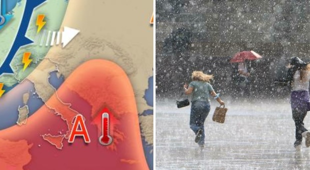 Meteo, l'Italia è spaccata in due: maltempo, forti temporali e allerta arancione al Nord e caldo record al Sud. Le previsioni della settimana
