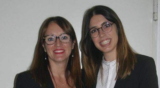 Simona Leone (a sinistra) titolare della Elform con Alessia Catalani
