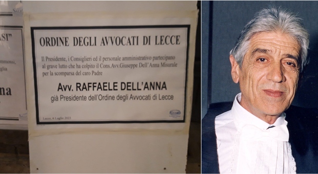 Lutto in tribunale, morto l'avvocato Giuseppe Dell'Anna: fu presidente dell'Ordine