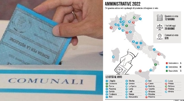 Amministrative 2022, la mappa del voto: Palermo e Taranto le sfide decisive nel Mezzogiorno