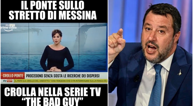 Il Ponte sullo Stretto crolla nella serie tv perché «costruito dai mafiosi», Salvini attacca: «Basta insulti all'Italia»