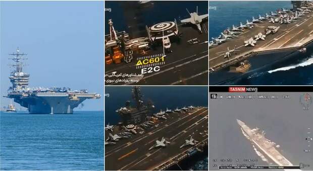 Portaerei Eisenhower nel Golfo Persico, l'Iran la sorvola con un drone segreto: «Scattate foto di alta qualità, non se ne sono accorti»
