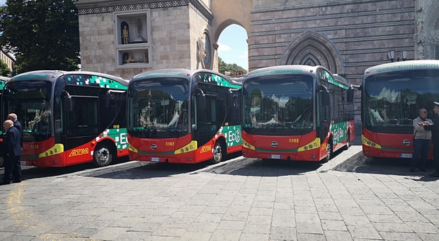 I nuovi bus elettrici in servizio a Messina