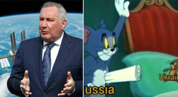Iss, Russia minaccia di farla cadere (per le sanzioni), ma è solo propaganda Rogozin preso in giro da astronauti e Musk Tom&Jerry