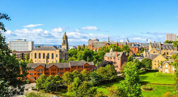 Destinazioni green in Europa, panorama di Glasgow