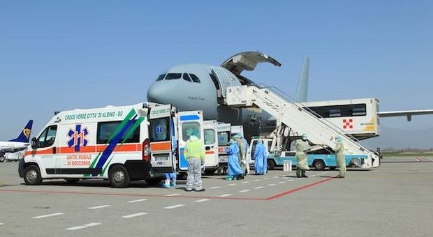 Aeroporto Bergamo, SACBO a supporto operazioni trasferimento pazienti COVID-19