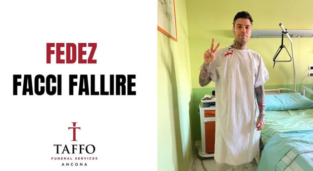 Taffo incoraggia Fedez: «Facci fallire. Di fronte alla morte siamo tutti uguali»