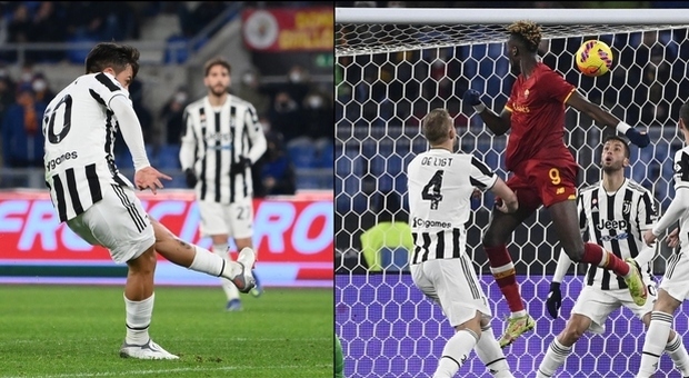 Roma-Juventus 3-4, le pagelle: Ibanez sbaglia tutto, psicodramma Mou. Dybala magico, Szczesny eroico