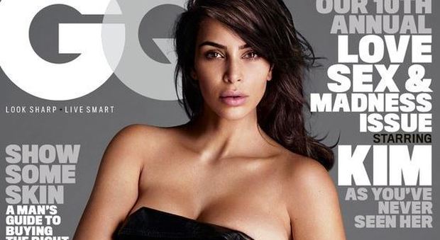 Kim Kardashian tra fetish e nudelook: in copertina per i dieci anni di Gq