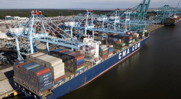 Container a Norfolk in Virginia, Stati Uniti