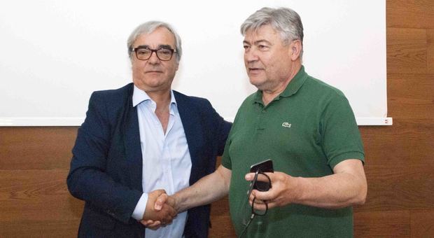 Nella foto il coordinatore provinciale Paolo Mattei con il senatore della Lega, Fusco