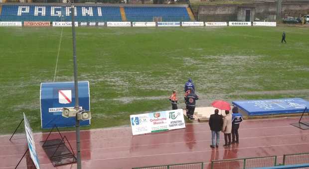 Paganese-Catania rinviata per pioggia: campo impraticabile