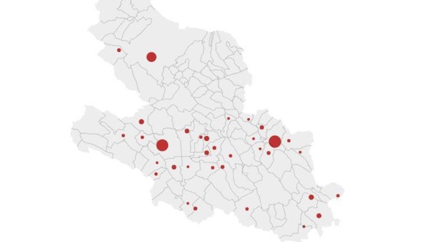 L'Aquila, la mappa del contagio coronavirus: ecco i dati comune per comune