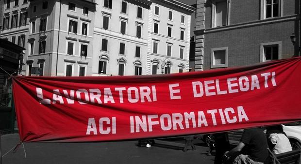 Roma, unificazione Pra-Motorizzazione: in piazza i dipendenti Aci Informatica